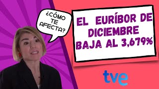 ⬇️ El EURÍBOR de DICIEMBRE 2023 baja al 3679 ¿cómo afecta a tu HIPOTECA 🏘️ [upl. by Aniuqal927]