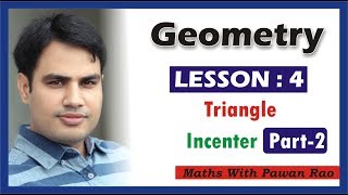 INCENTER OF TRIANGLES Angle Bisector Problems amp Solutions for SSC Exams [upl. by Mezoff]