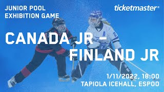 WRC2022 Exhibition Game Canada Jr vs Finland Jr [upl. by Kellia]