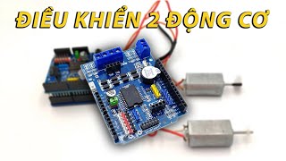 Điều Khiển 2 động cơ DC cùng một lúc với Motor Shield  Linh Kiện ĐiệnTử Nshop [upl. by Sterne]