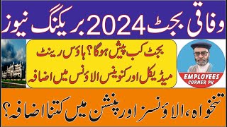 Budget 2024 25 Latest News  Increase in Pay and Pension of Govt Employees and Pensioners [upl. by Leamaj]