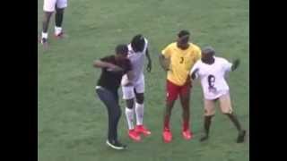 Gasmilla and Asamoah Gyan dance to Telemo at Appiah Farewell Match [upl. by Libb555]