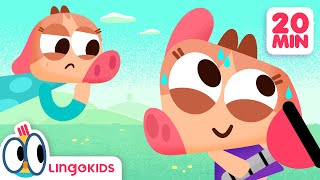 COWYS LIE 🔍🦵  more BABY BOT episodes  Backyard Tales Cartoons  Lingokids [upl. by Bamford]