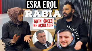 ESRA EROL RABİA OĞLU FATİH’LE İLĞİLİ ŞOK AÇIKLAMA esraerol canertoygar [upl. by Kos616]