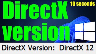 How to check DirectX version windows 11 [upl. by Innavoeg698]