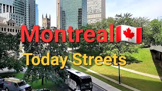 Streets of Montreal Today in a Tour Walking [upl. by Niran]