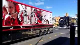 2013 Coates Hire Ipswich 360 Transporter Parade [upl. by Ynehteb]