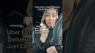 DELIVERY EARNINGS TODAY ubereats deliveroo justeat [upl. by Niwroc]