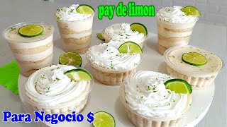 Pay de Limón Frio en Vasitos para Negocio Cris en la Cocina [upl. by Airdnahc]