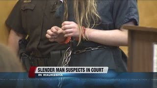 Slender Man stabbing suspects in court for preliminary hearings [upl. by Rabah470]