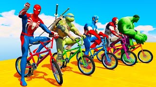 GTA V Epic New Stunt Race For Car Bike Boats Helicoptar crazy Racing Challenge [upl. by Spenser]