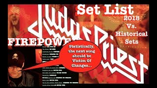 JUDAS PRIEST FIREPOWER 2018 SETLIST vs 1982 MEMORIES [upl. by Sammy]