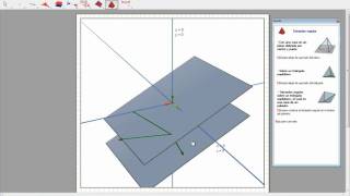 Geometría Analítica  R3  Cabri 3D  Planos vectores y rectas [upl. by Gylys]