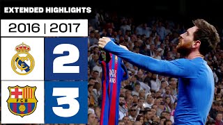 REAL MADRID 23 FC BARCELONA 201617  RESUMEN ampliado [upl. by Sherris]