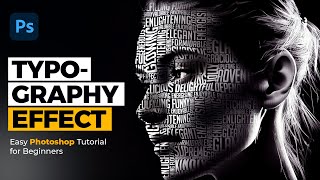 Text Portrait Effect Photoshop Tutorial [upl. by Lesser]