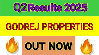 GODREJ PROPERTIES Q2 results 2025  GODREJ PROPERTIES results today  GODREJ PROPERTIES Share News [upl. by Whall]