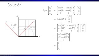 Matrices de rotación con ejemplos y parámetros de la rotación robótica industrial [upl. by Aiciram]