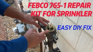 How To Fix Leaking Febco 7651 Backflow Preventer Sprinkler Pressure Vacuum Breaker Repair [upl. by Subocaj]