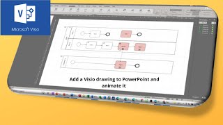 How to add a Microsoft Visio drawing to PowerPoint and animate it [upl. by Terriss]