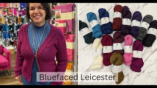 Explore Juniper Moon Blue Faced Leicester Wool Ethical Luxurious amp EasyCare  Knitique Yarns Live [upl. by Blossom]