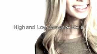 Dry Hair Cut by Mika Fowler  High and Low Concave Style [upl. by Emoreg]