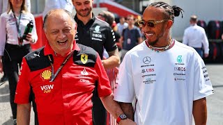 Lewis Hamilton retires early Charles Leclerc leaves – Fred Vasseurs Ferrari F1 nightmareFerrari a [upl. by Zeiler763]