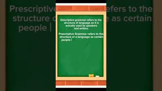 What is descriptive and prescriptive Grammardescriptive grammar learnenglish video grammarly [upl. by Nebe]