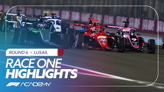 Race 1 Highlights  Qatar 2024  F1 Academy [upl. by Anha]