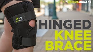 BraceAbility Bariatric Knee Brace with Hinges for Meniscus Tears and Arthritis Joint Support [upl. by Nalepka]