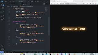 How to Create a Glowing Text Animation with HTML amp CSS Fast Glowing text hover effect Tutorial [upl. by Thanos8]