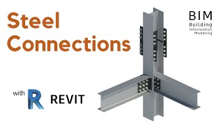 Revit Steel Connections  Steel Structure Connection in Revit [upl. by Devinne720]