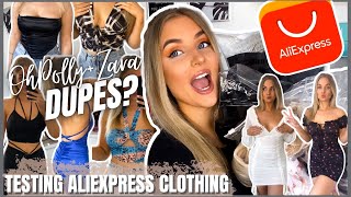 HUGE ALIEXPRESS CLOTHING HAUL  ZARA amp OHPOLLY DUPES summer amp night out clothes haul [upl. by Owen]