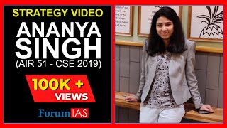 UPSC Topper Ananya Singh shares her UPSC preparation strategy  AIR 51  CSE 2019 [upl. by Skip192]