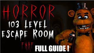 HOW TO COMPLETE HORROR FNAF 103 LEVEL ESCAPE ROOM FORTNITE  HORROR FNAF 103 LEVEL ESCAPE ROOM GUIDE [upl. by Yelruc]