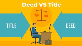 Deed VS Title Whats the difference  Real Estate Exam Topics Explained [upl. by Amikay]