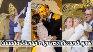 Claudia Dionigi e Lorenzo Riccardi sposi tutti i dettagli del matrimonio da sogno [upl. by Ylrak822]