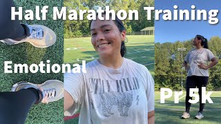 HALF MARATHON TRAINING  FASTEST 5K  EMOTIONAL WEEK [upl. by Ardnaiek]