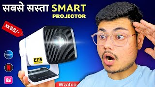 I Bought Cheapest Projector  300” Inch 4K Projector  WZATCO Yuva GO [upl. by Nady614]