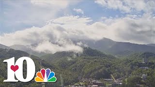 Sun shines down on Gatlinburg as Helenes eye passes over East Tennessee [upl. by Neenaj]