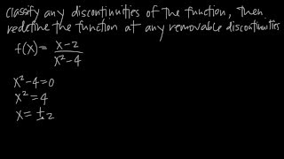 How to find REMOVABLE DISCONTINUITIES KristaKingMath [upl. by Eenad]