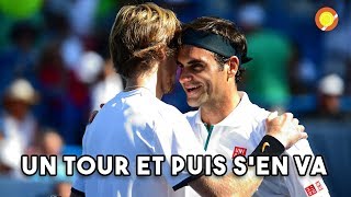 FEDERER SINCLINE CONTRE RUBLEV  Cincinnati 2019 [upl. by Aneev]