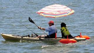 Gulf Runner Kayak Stabilizers Outriggers on Ocean Kayak [upl. by Halfdan437]