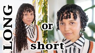 Long VS Short Curly Hair Routine [upl. by Nalon123]