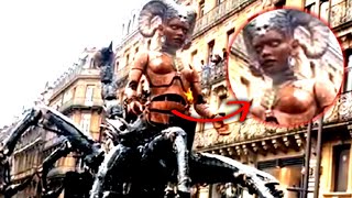 Satanic AI or Artistic Creation Shocking Statue Leaves Crowds Stunned South of France [upl. by Odlaw]