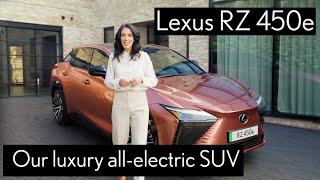 2024 Lexus RZ 450e walkaround take a tour of our luxury allelectric SUV [upl. by Zima]