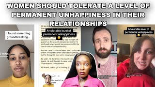 MAN EXPECTS HIS GIRLFRIEND TO TOLERATE A LEVEL OF PERMANENT UNHAPPINESS IN THEIR RELATIONSHIP [upl. by Iad]