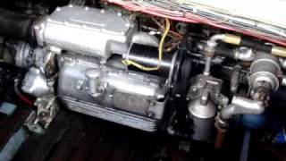 Rootes Lister Blackstone 3 cylinder 2 stroke TS3 engine in action [upl. by Khosrow]