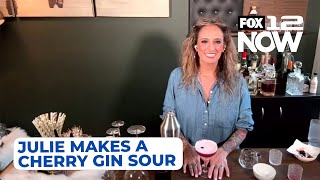 Afternoon cocktails with Julie Cherry gin sour [upl. by Griffis600]