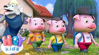 Les Trois Petits Cochons dessin animé 🐺 HeyKids  Histoires pour enfants [upl. by Ynnos]