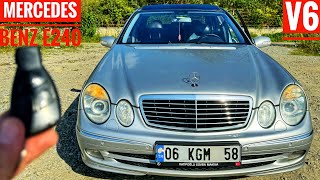 MERCEDES BENZ E240 V6 SÃœRÃœÅž HÄ°SSÄ°  USTAYA KIZDI SUNROOFU TAMÄ°R ETTÄ°  2600 177HP  0100 HIZLANMASI [upl. by Hsakiv]